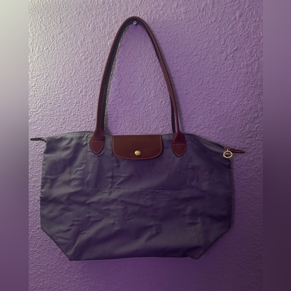 Longchamp Handbags - Longchamp Le Pliage Shoulder Bag Folding Tote Outlet Products L Size Grey